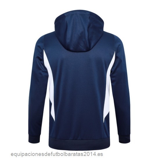 Nuevo Chaqueta Con Capucha Italia 2023 Azul Marino Blanco Baratas